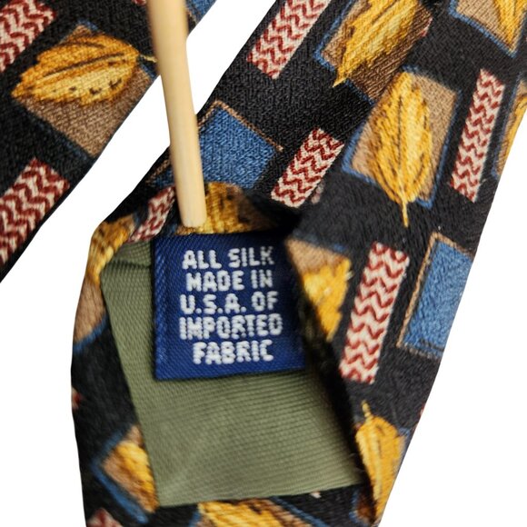 Ralph Lauren Chaps Tie Lot of 2 Men’s Classic Red Blue Geometric 100% Silk USA - Picture 7 of 9